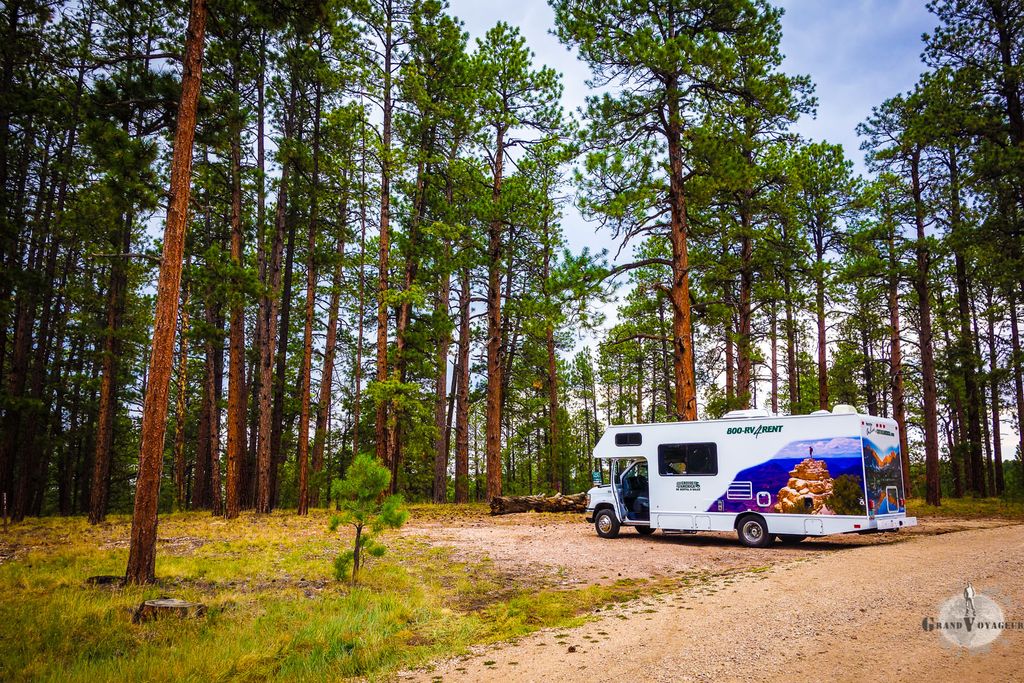 Notre camping car au milieu de nulle part. Notre camping car au milieu de nulle part.