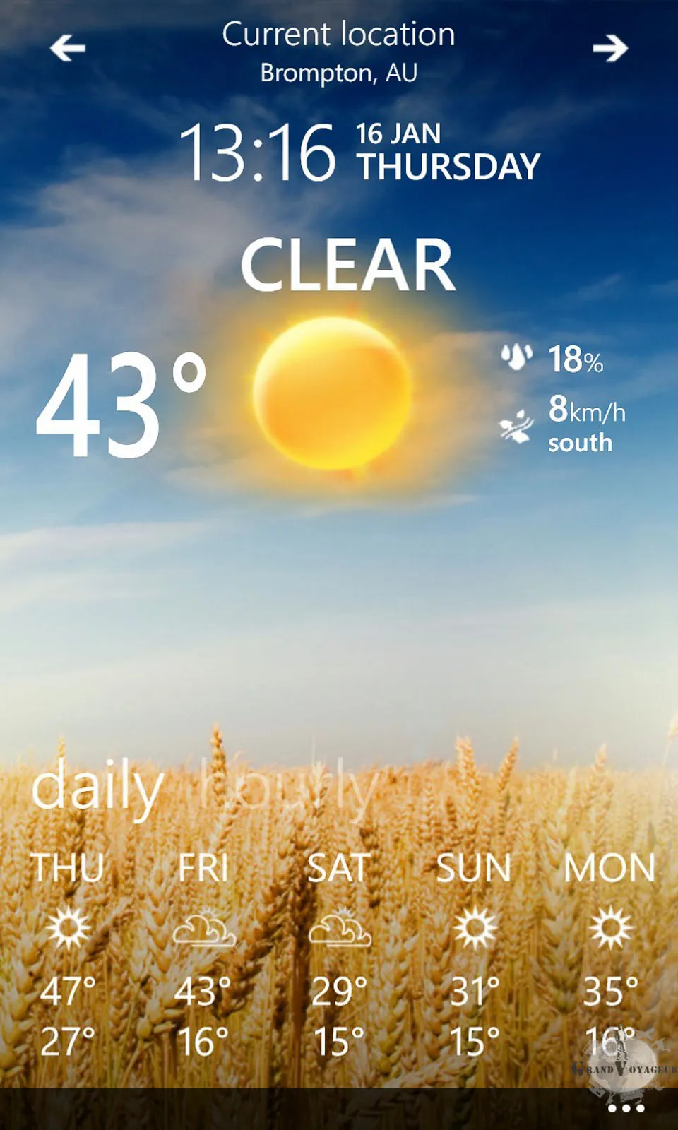 43°C à l'ombre en ce moment avec une pointe à 47°C attendue ! 43°C à l'ombre en ce moment avec une pointe à 47°C attendue !