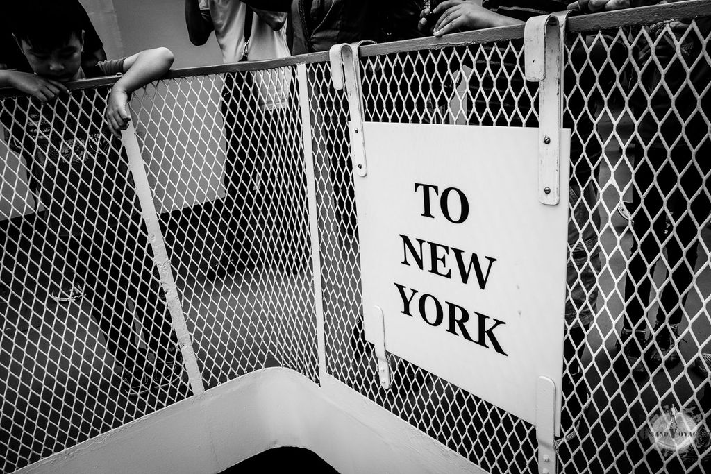 A bord du ferry faisant la navette entre Manhattan et Liberty Island. A bord du ferry faisant la navette entre Manhattan et Liberty Island.