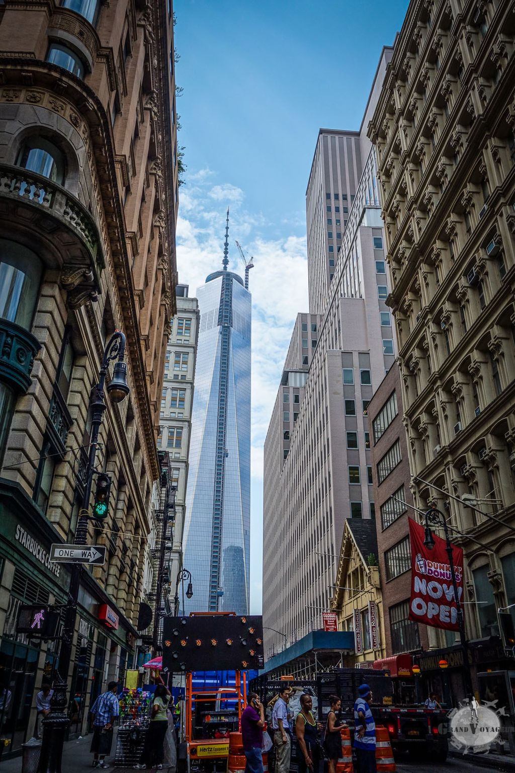 On s'approche du One Trade Center On s'approche du One Trade Center