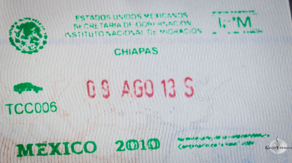 Notre tampon avec le "S" de Salida (sortie). Notre tampon avec le "S" de Salida (sortie).