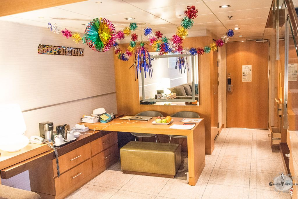 Surprise! La cabine décorée car c'est votre anniversaire :-)