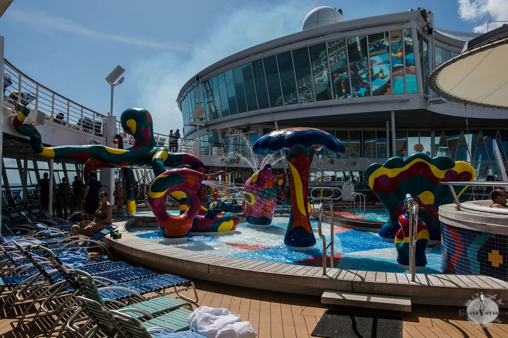 La H2O Kid's Zone pour les enfants. En général assez désertée.