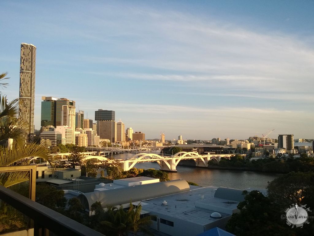 Vue sur la Brisbane river depuis le YHA Brisbane Vue sur la Brisbane river depuis le YHA Brisbane