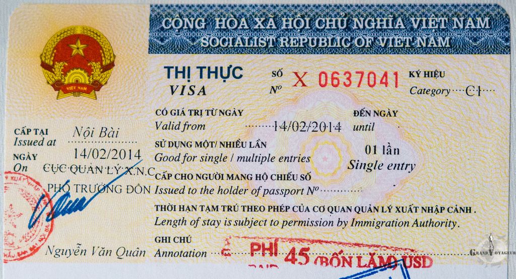 Visa pour le Vietnam, tout beau, tout chaud. Visa pour le Vietnam, tout beau, tout chaud.