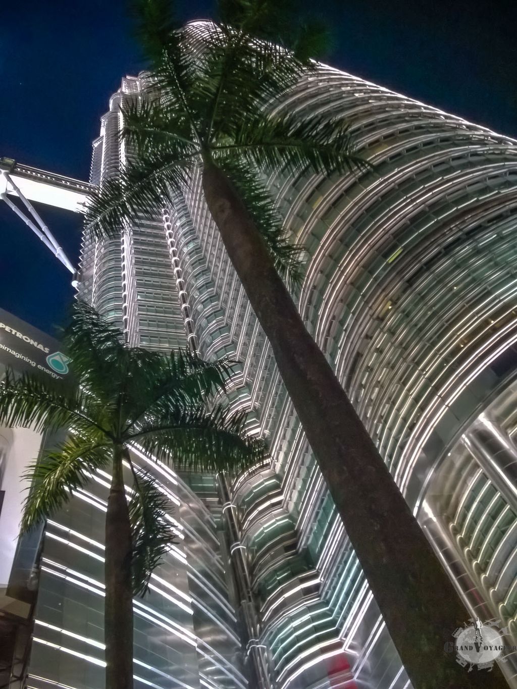 Des palmiers essaient de rivaliser avec la grandeur des Petronas. Il y a encore un peu de travail :) Des palmiers essaient de rivaliser avec la grandeur des Petronas. Il y a encore un peu de travail :)