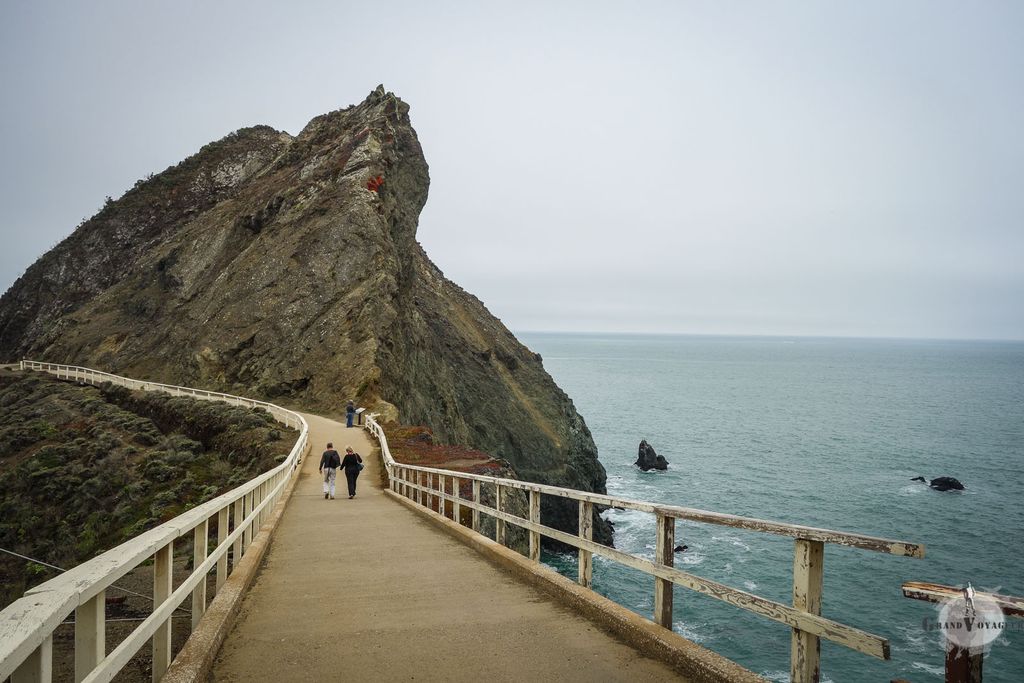 A gauche la baie de SF, à droite le Pacifique. A gauche la baie de SF, à droite le Pacifique.