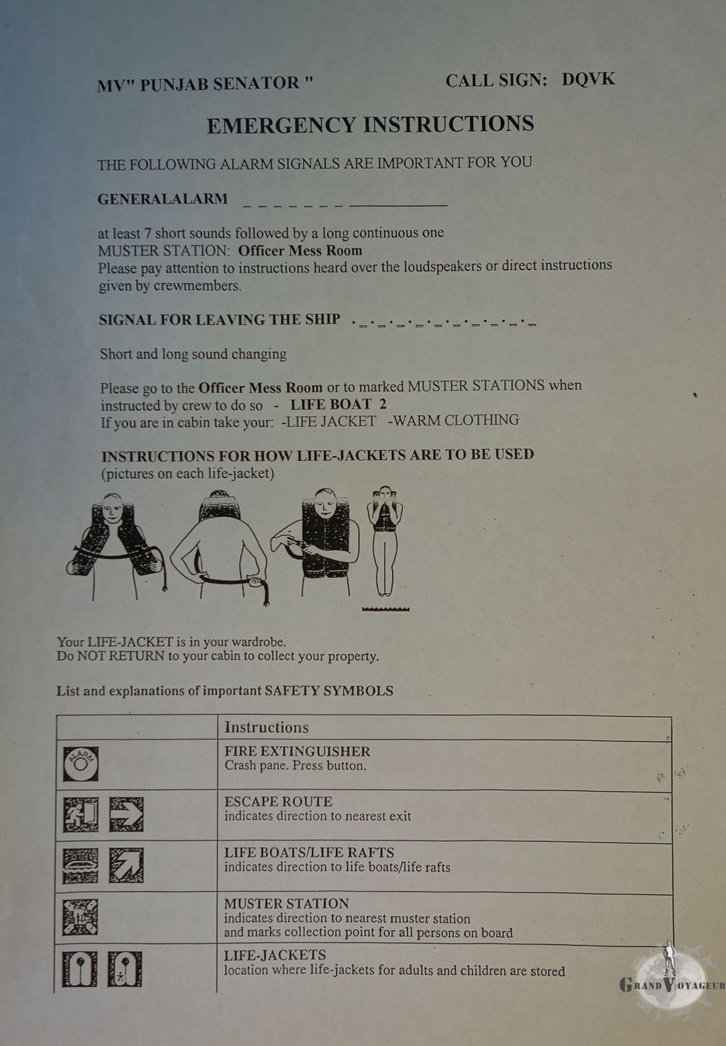 Instructions en cas l'alerte. On aura l'occasion de se mettre en situation quelques jours plus tard... Instructions en cas l'alerte. On aura l'occasion de se mettre en situation quelques jours plus tard...