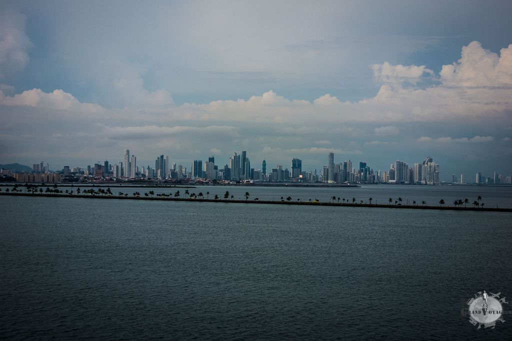 Vue de la ville de Panama depuis la côte Pacifique. Vue de la ville de Panama depuis la côte Pacifique.